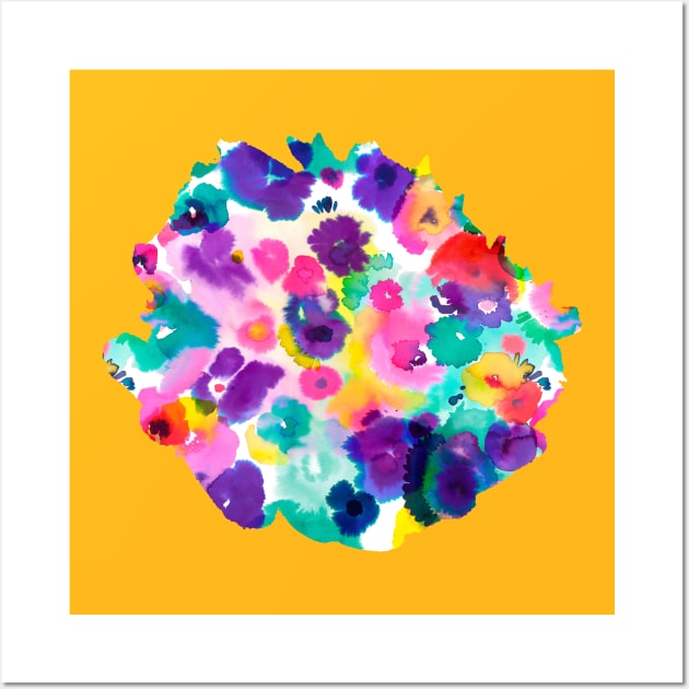 Abstract Watercolor Flowers Multi Wall Art by ninoladesign